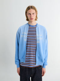 Acne Studios - Logo Zip Sweatshirt in Cornflower Blue