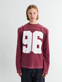 Acne Studios - Logo Jersey T-Shirt in Faded Red