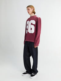 Acne Studios - Logo Jersey T-Shirt in Faded Red