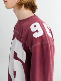 Acne Studios - Logo Jersey T-Shirt in Faded Red
