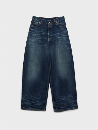 Acne Studios - 2023F Super Baggy Jeans in Broadway Mid Blue