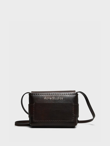 Acne Studios - Musubi Mini Crossbody Bag in Dark Brown