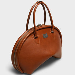 Acne Studios - Bowlina Shoulder Bag in Cognac Brown