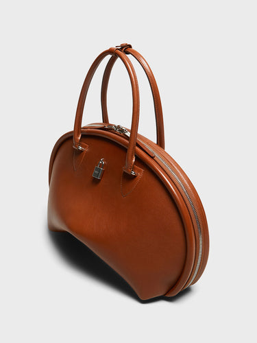 Acne Studios - Bowlina Shoulder Bag in Cognac Brown