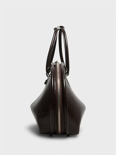 Acne Studios - Bowlina Shoulder Bag in Chocolate Brown