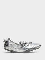 Acne Studios - Lace-Up Leather Shoes in Silver and Grey
