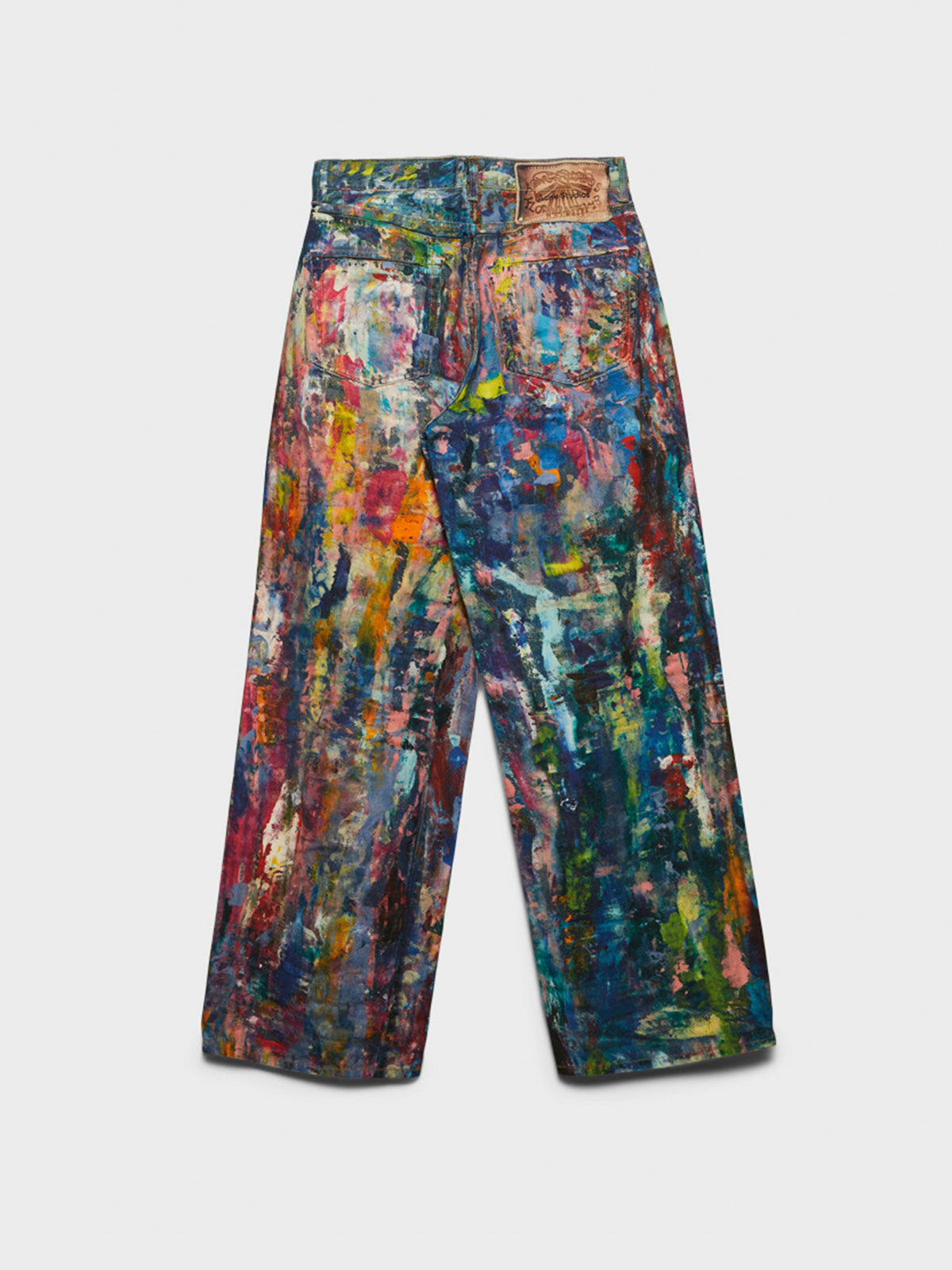 1981F Baggy Fit Jeans in Blue and Multi