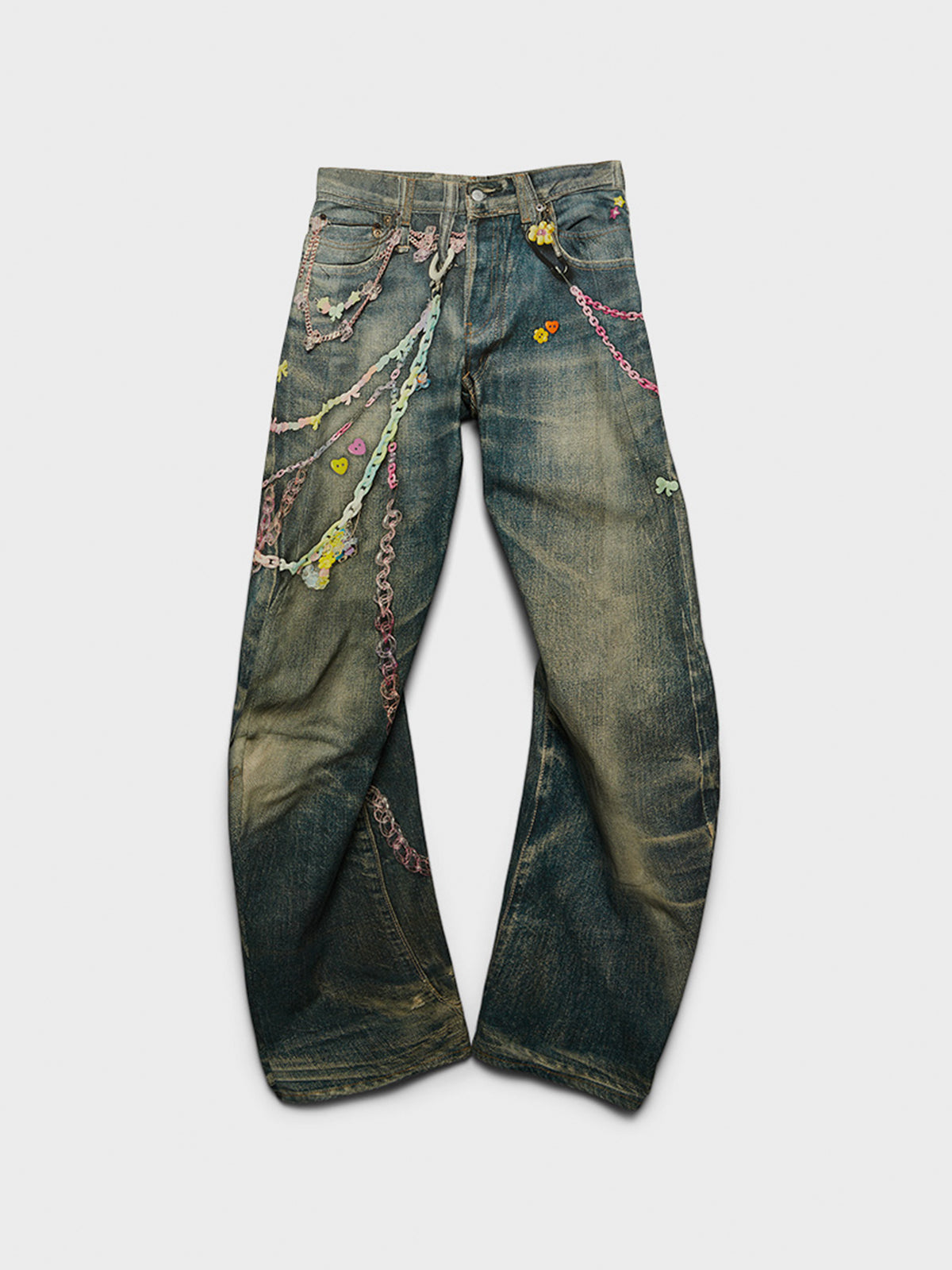 Acne Studios - 2006M Loose Fit Jeans in Mid Blue