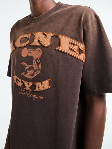 Acne Studios - Logo t-shirt in Dark Brown