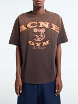 Acne Studios - Logo t-shirt in Dark Brown