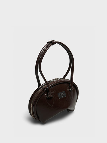Acne Studios - Bowlina Mini Shoulder Bag in Chocolate Brown