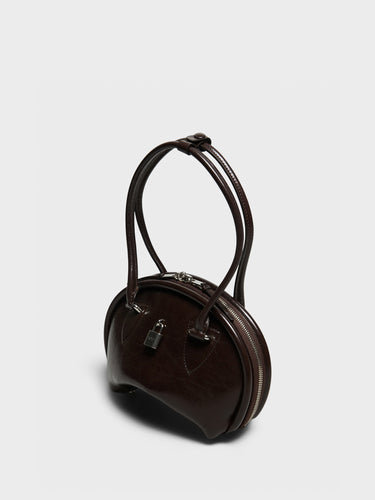 Acne Studios - Bowlina Mini Shoulder Bag in Chocolate Brown
