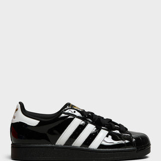 Adidas - Superstar II W Sneakers in Cloud White, Core Black and Gold Metallic