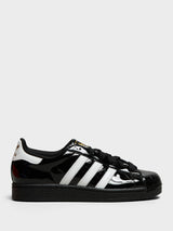 Adidas - Superstar II W Sneakers in Cloud White, Core Black and Gold Metallic