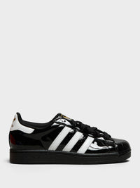 Adidas - Superstar II W Sneakers in Cloud White, Core Black and Gold Metallic