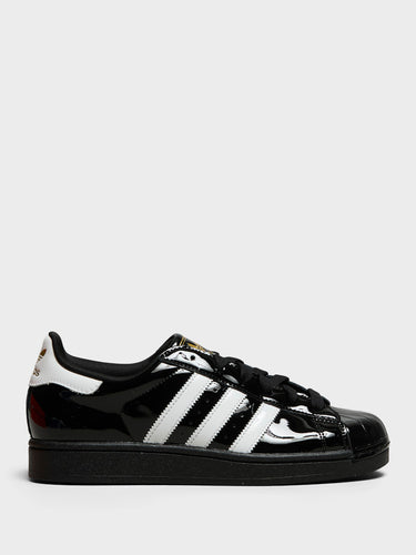 Adidas - Superstar II W Sneakers in Cloud White, Core Black and Gold Metallic