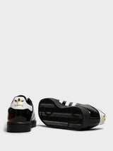 Adidas - Superstar II W Sneakers in Cloud White, Core Black and Gold Metallic