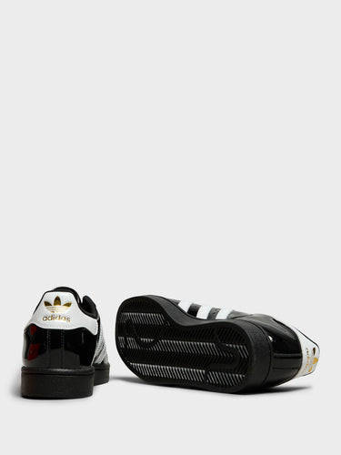 Adidas - Superstar II W Sneakers in Cloud White, Core Black and Gold Metallic