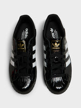 Adidas - Superstar II W Sneakers in Cloud White, Core Black and Gold Metallic