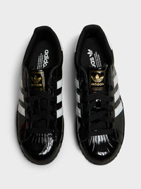 Adidas - Superstar II W Sneakers in Cloud White, Core Black and Gold Metallic