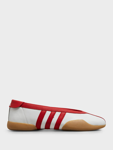 Adidas - Taekwondo Mei Ballet Shoes in Cloud White, Better Scarlet and Gum