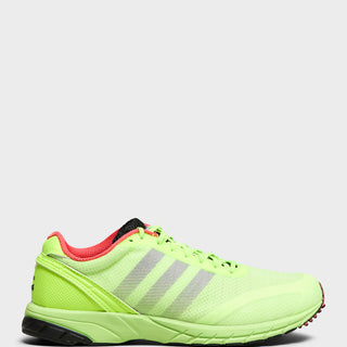 Adidas - Adizero Adios OG Sneakers in Lucid Lemon, Core Black and Bright Red