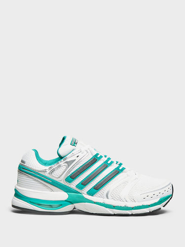 Adidas - Adistar Control 5 Sporty & Rich Sneakers in White, Carbon and Pure Teal