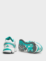 Adidas - Adistar Control 5 Sporty & Rich Sneakers in White, Carbon and Pure Teal