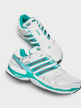 Adidas - Adistar Control 5 Sporty & Rich Sneakers in White, Carbon and Pure Teal