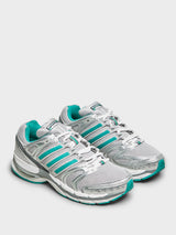Adidas - Adistar Control 5 Sporty & Rich Sneakers in Grey Two, Pure Teal and Silver Metal