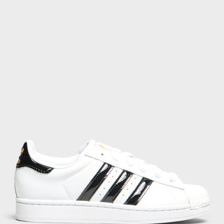 Adidas - Superstar II W Sneakers in Cloud White, Core Black and Gold Metallic