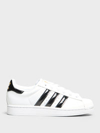 Adidas - Superstar II W Sneakers in Cloud White, Core Black and Gold Metallic