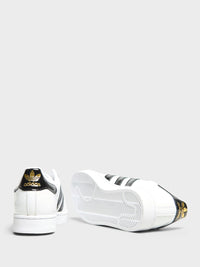 Adidas - Superstar II W Sneakers in Cloud White, Core Black and Gold Metallic