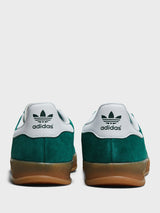 Adidas - Gazelle Indoor Sneakers in Collegiate Green, Cloud White, Gum