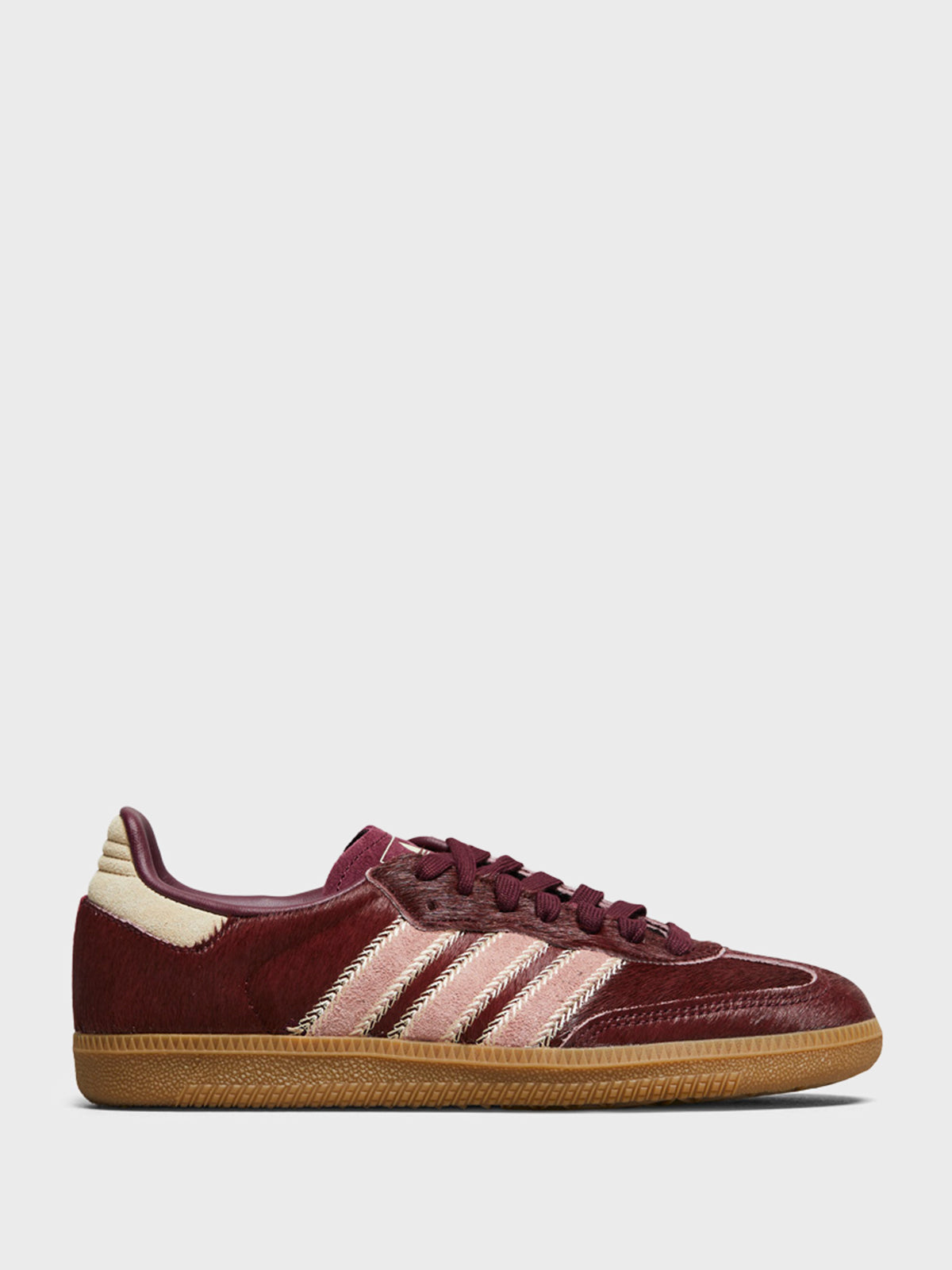 Samba OG Sneakers in Sand Strata, Maroon and Warm Clay