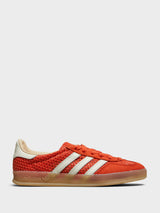Adidas - Gazelle Indoor Sneakers in Glow Amber, Off-White and Magic Beige