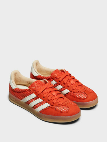 Adidas - Gazelle Indoor Sneakers in Glow Amber, Off-White and Magic Beige