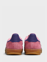 Adidas - Gazelle Indoor Sneakers in Bliss Pink, Core Black and Collegiate Purple