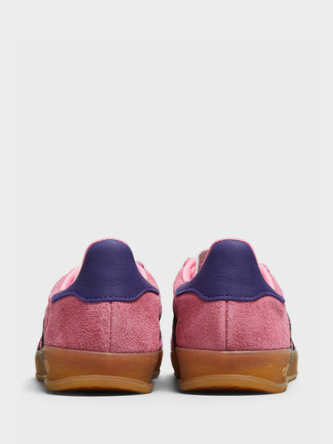 Adidas - Gazelle Indoor Sneakers in Bliss Pink, Core Black and Collegiate Purple
