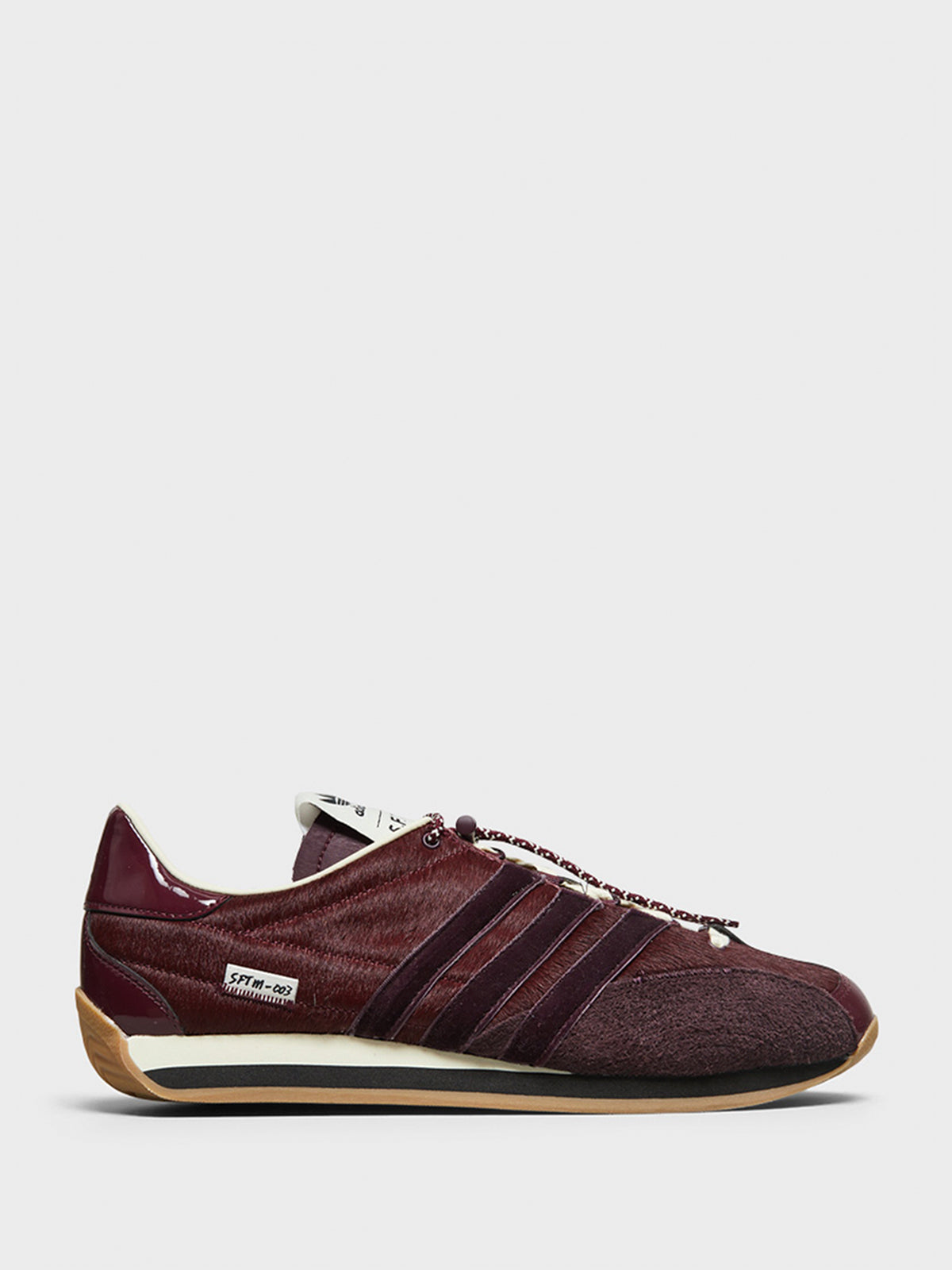 Adidas - Country OG SFTM Sneakers in Maroon, Core Black and Cream White