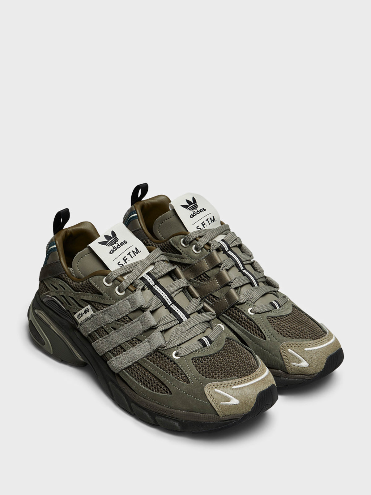 Adidas - Adistar Cushion SFTM Sneakers in Branch, Shadow Green and Night Cargo