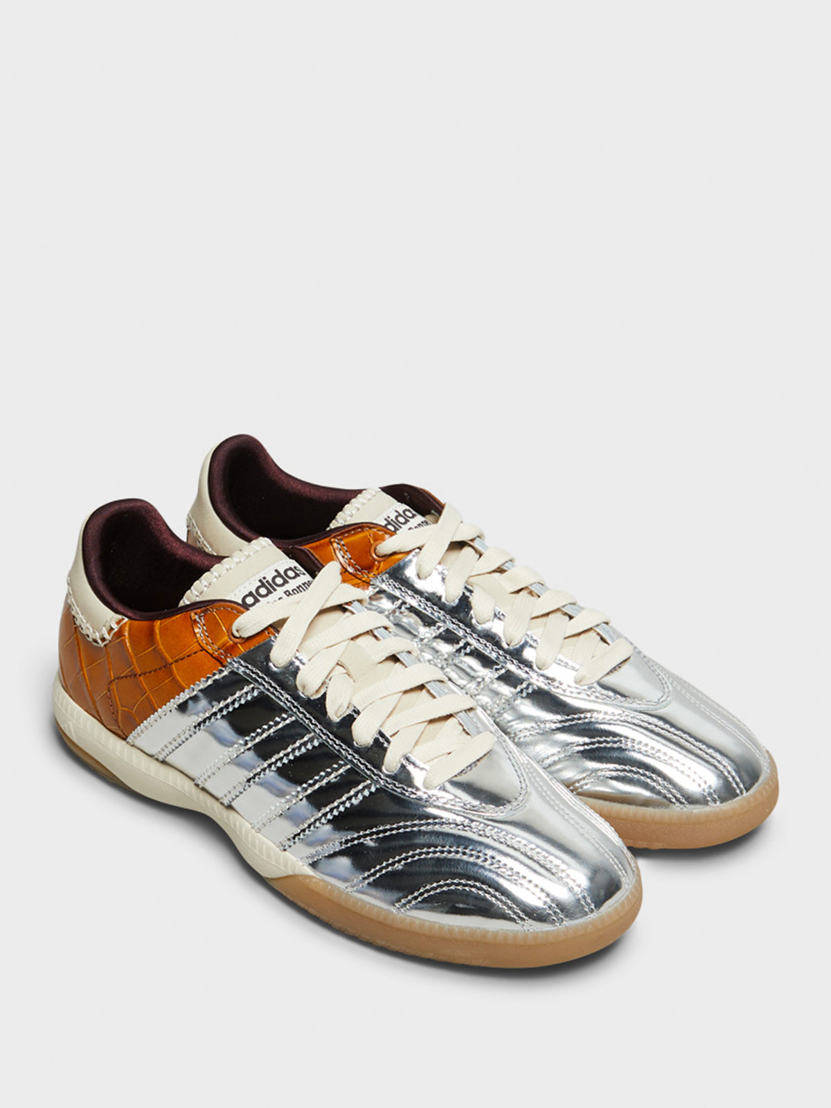 Adidas - Wales Bonner MN Samba in Silver Metallic, Silver Metallic and Easy Yellow