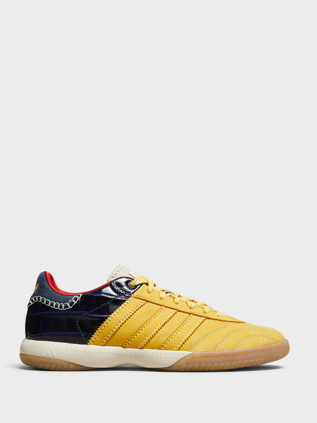 Adidas - Wales Bonner MN Samba Suede Sneakers in St Fade Gold, St Fade Gold and Collegiate Navy