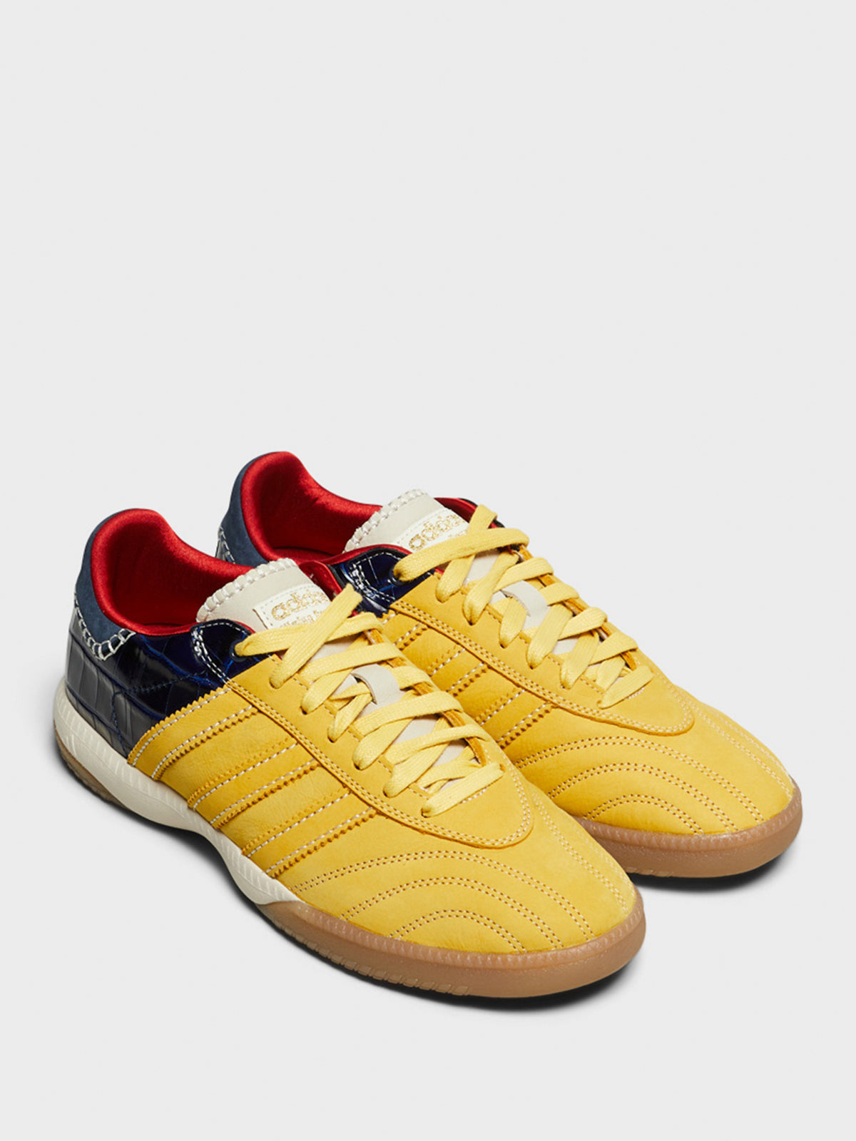 Adidas - Wales Bonner MN Samba Suede Sneakers in St Fade Gold, St Fade Gold and Collegiate Navy