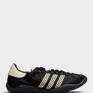 Adidas - Wales Bonner Karintha Lo Satin Sneakers in Core Black, Dark Brown and Cream White
