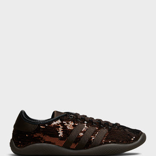 Adidas - Wales Bonner Karintha Sequin Sneakers in Supplier Colour, Dark Brown and Core Black
