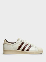 Adidas - Wales Bonner Superstar Sneakers in Wonder White, Fox Brown and Wonder White