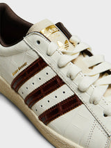 Adidas - Wales Bonner Superstar Sneakers in Wonder White, Fox Brown and Wonder White