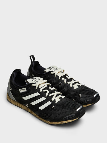 Adidas - Adizero PR SFTM Sneakers in Core Black, Cream White and Silver Metallic