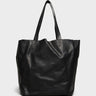AF Agger - Leather Tote Bag in Black